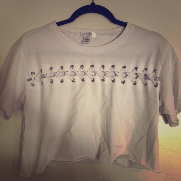 White Crop Top - Picture 1 of 2